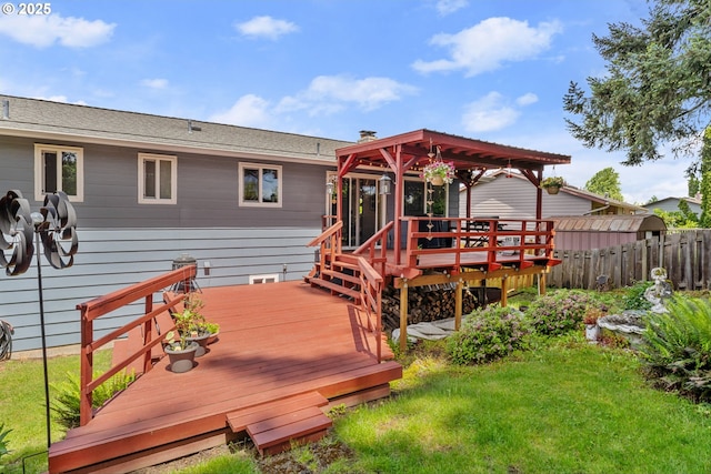15648 NE Rose Pkwy, Portland, OR 97230 - back of property featuring a wooden deck