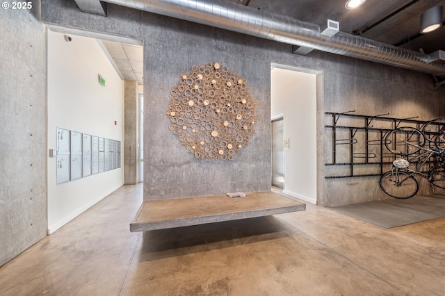 1455 N Killingsworth St Unit 201, Portland, OR 97217 - detailed view of concrete floors and mail area