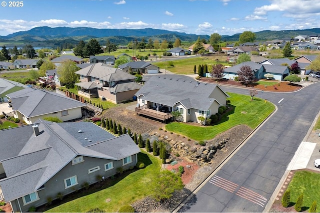 1922 Kapela Ct, Sutherlin, OR 97479 - aerial view of residential area featuring mountains