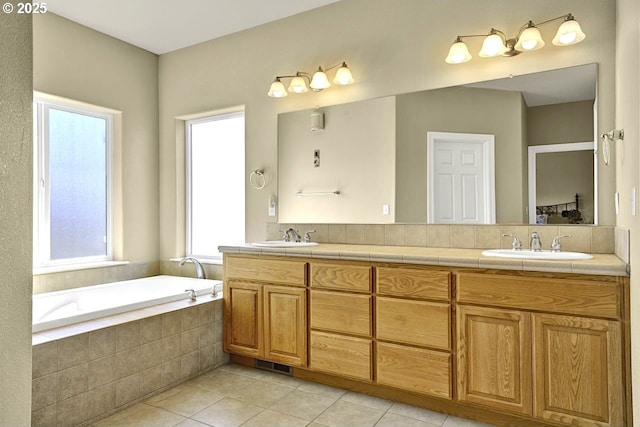 1922 Kapela Ct, Sutherlin, OR 97479 - full bath featuring tile patterned flooring, a bath, and double vanity