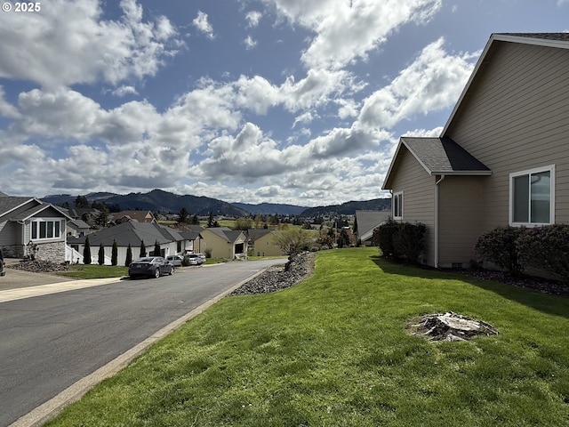1922 Kapela Ct, Sutherlin, OR 97479 - view of asphalt street featuring a residential view and a mountain view