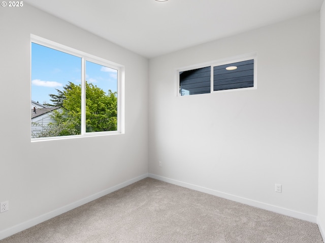 view of carpeted empty room