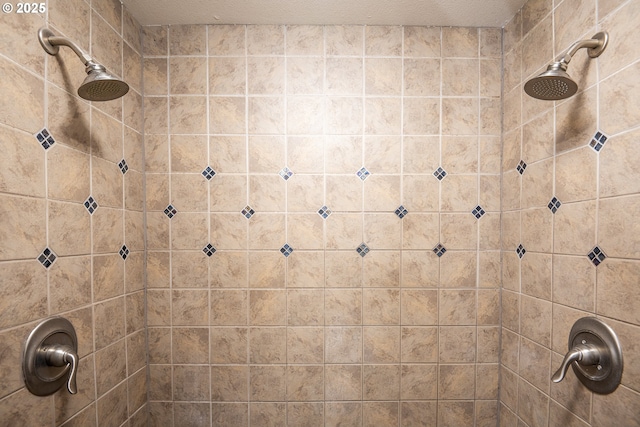 full bathroom with tiled shower