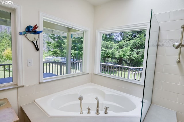 bathroom featuring a bathtub