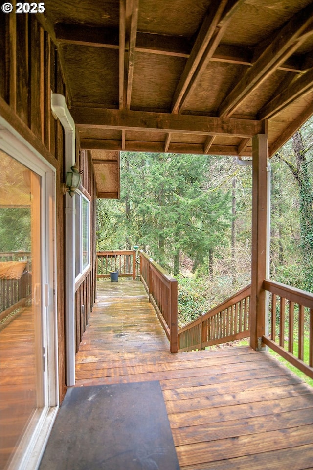 view of wooden terrace