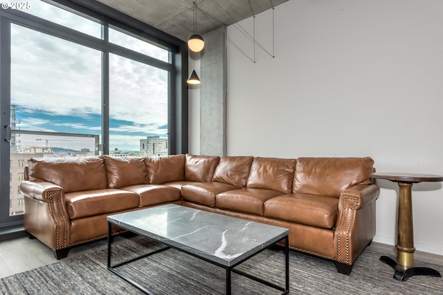 1410 NW Kearney St Unit 721, Portland, OR 97209 - living area featuring wood finished floors