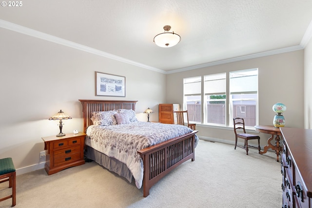 1705 Trevino Rd, Creswell, OR 97426 - bedroom with ornamental molding, light carpet, and baseboards