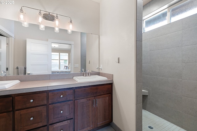 1705 Trevino Rd, Creswell, OR 97426 - bathroom featuring double vanity and a walk in shower