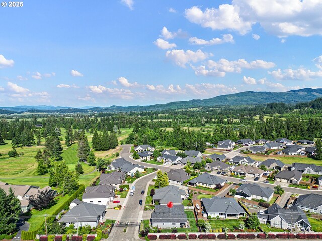 1705 Trevino Rd, Creswell, OR 97426 - aerial view of residential area featuring a mountainous background