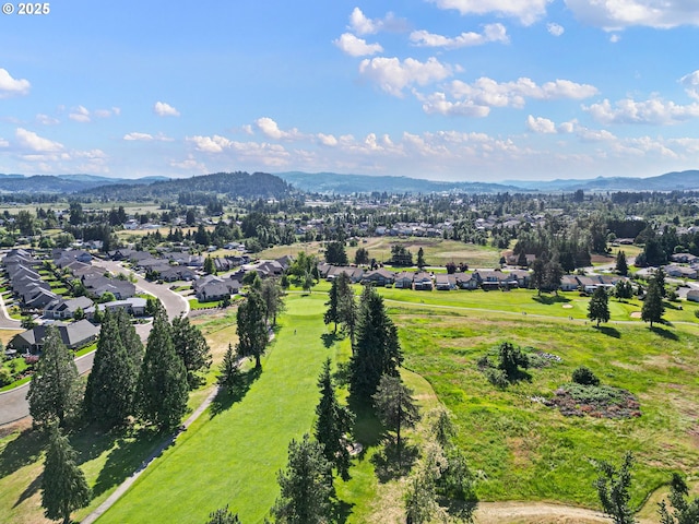 1705 Trevino Rd, Creswell, OR 97426 - aerial view of residential area featuring mountains