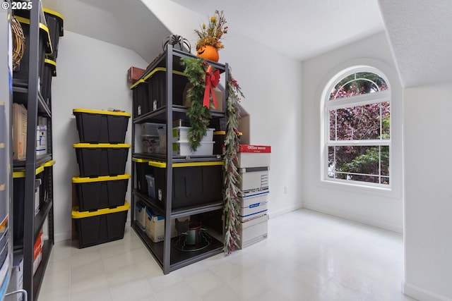 view of storage area