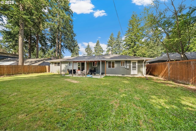 1510 SE 143rd Ave, Portland, OR 97233 - rear view of property featuring a patio and a fenced backyard
