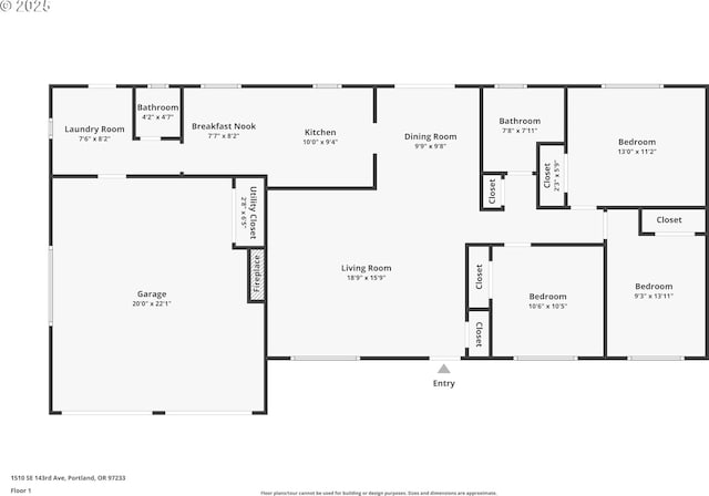 1510 SE 143rd Ave, Portland, OR 97233 - view of home floor plan