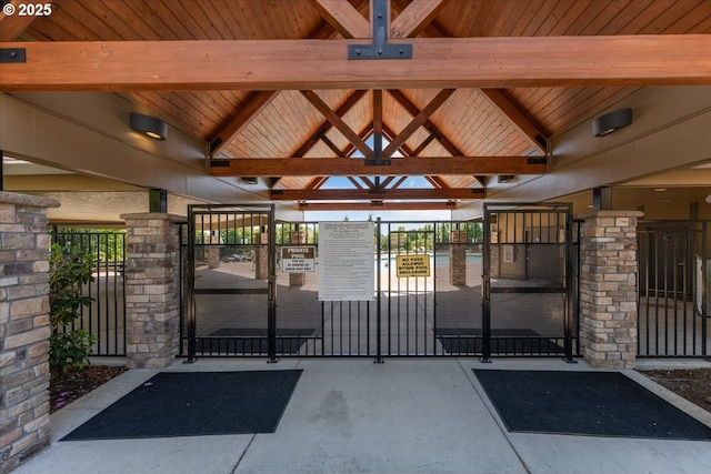 6638 NW Joss Ave, Portland, OR 97229 - gate with a gazebo