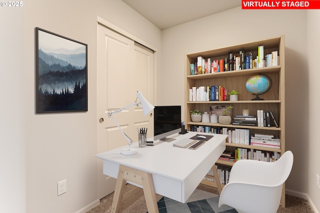 office with baseboards