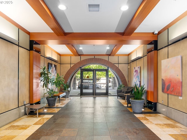 lobby with visible vents