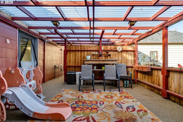 view of sunroom / solarium