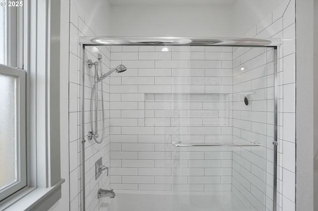 full bath with enclosed tub / shower combo
