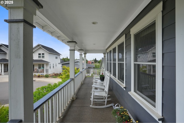 view of patio featuring covered porch