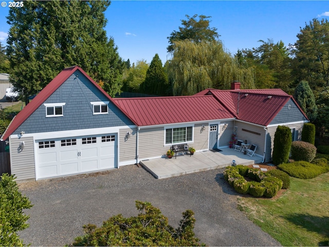 view of front of house featuring a garage