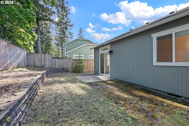 view of fenced backyard