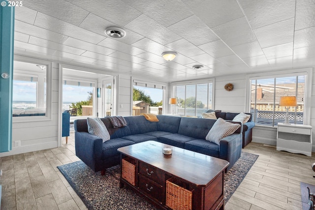 695 N Pacific St, Rockaway Beach, OR 97136 - living room with light wood finished floors