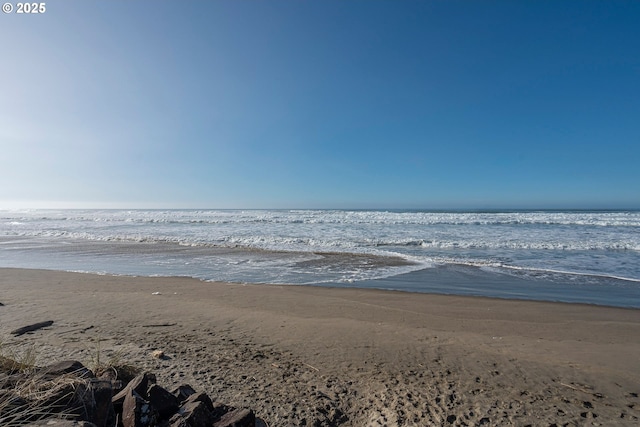 property view of water with a view of the beach
