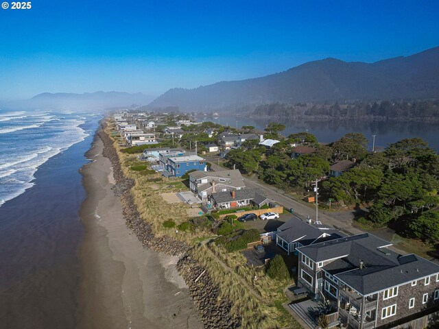 695 N Pacific St, Rockaway Beach, OR 97136 - aerial view of a water and mountain view