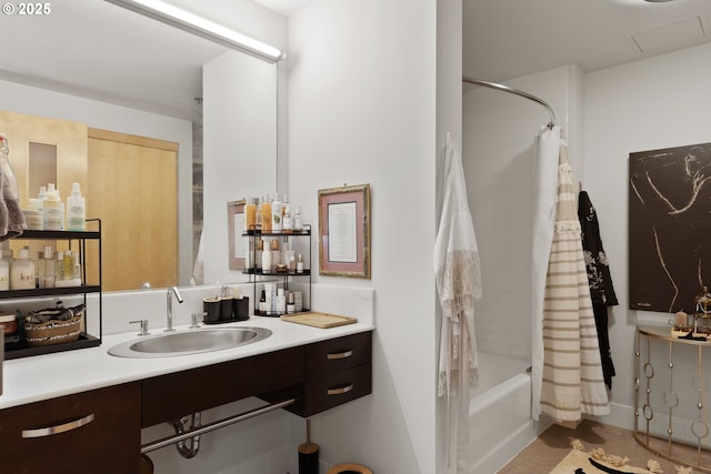 1410 NW Kearney St Unit 614, Portland, OR 97209 - full bath with vanity and shower / bathtub combination with curtain