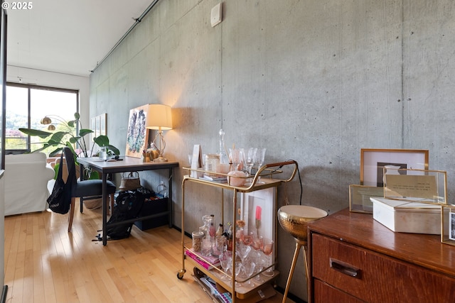 1410 NW Kearney St Unit 614, Portland, OR 97209 - office area with wood finished floors