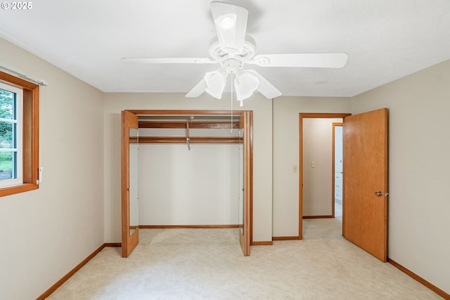 7678 Pine Tree Ln SE, Turner, OR 97392 - unfurnished bedroom with light colored carpet, a closet, and baseboards