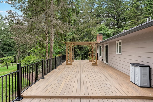 7678 Pine Tree Ln SE, Turner, OR 97392 - wooden deck featuring view of scattered trees