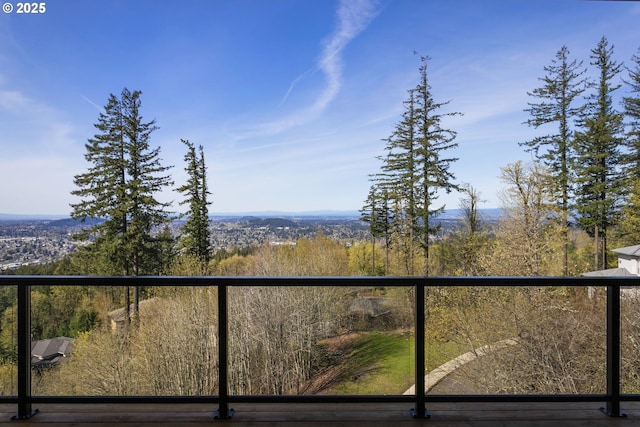 view of balcony