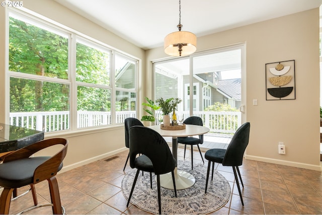 9614 NW Durrett St, Portland, OR 97229 - tiled dining space with plenty of natural light