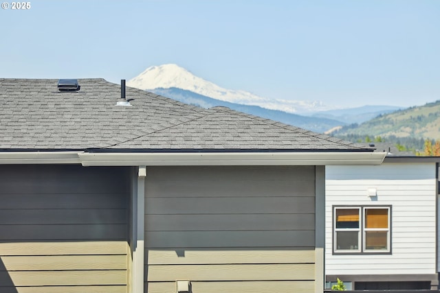 1250 29th St, Hood River, OR 97031 - view of home's exterior with roof with shingles and a mountain view
