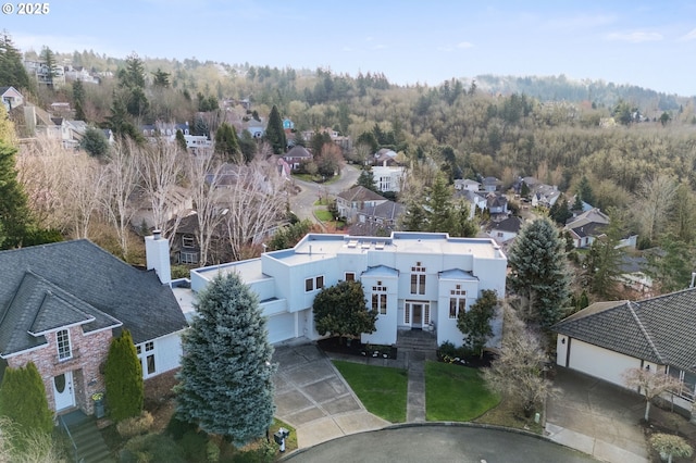 bird's eye view featuring a residential view