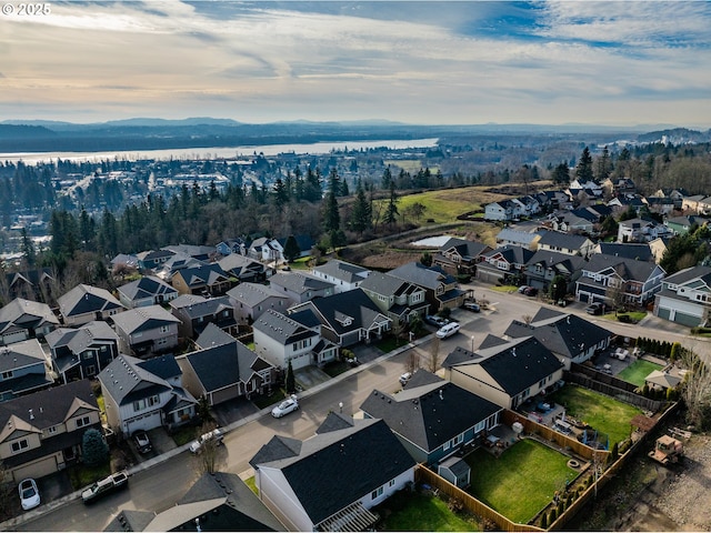 bird's eye view featuring a residential view