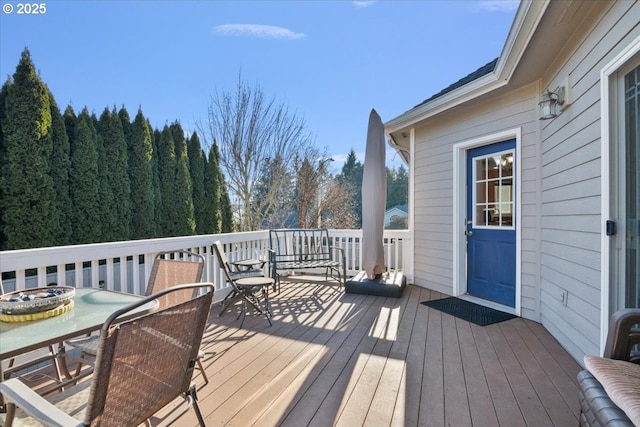 view of wooden terrace