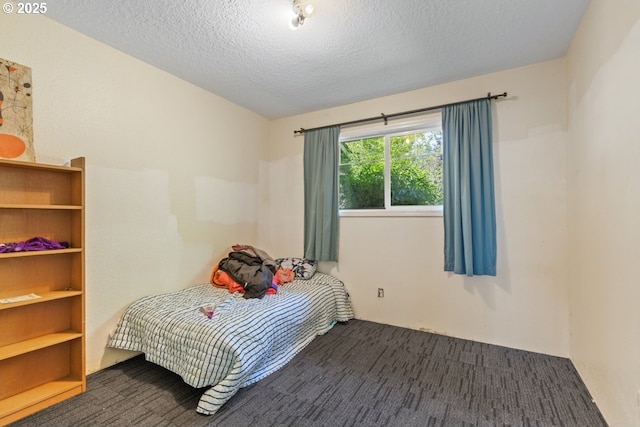 31958 J P W Rd, Scappoose, OR 97056 - bedroom featuring dark carpet and a textured ceiling