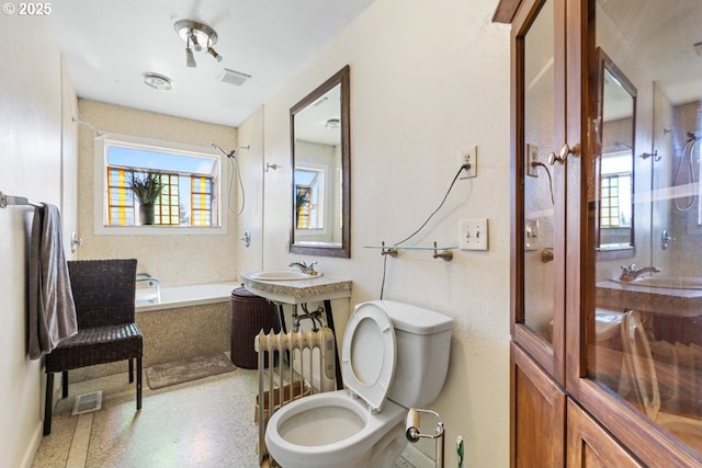 31958 J P W Rd, Scappoose, OR 97056 - bathroom with shower / washtub combination, toilet, and a sink