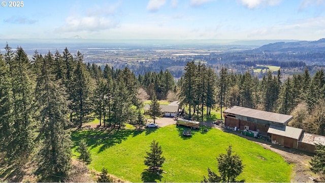 31958 J P W Rd, Scappoose, OR 97056 - view of subject property featuring a heavily wooded area and a mountainous background
