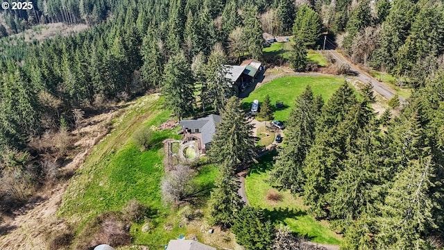 31958 J P W Rd, Scappoose, OR 97056 - aerial view of property and surrounding area featuring a forest