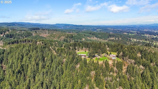 31958 J P W Rd, Scappoose, OR 97056 - drone / aerial view of a mountainous background and a forest