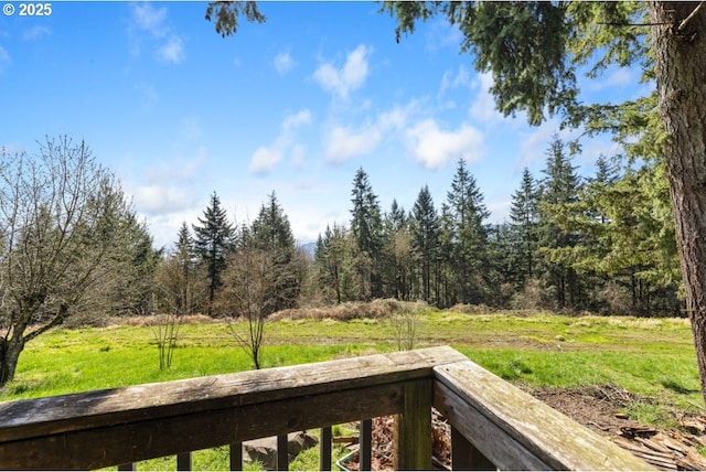 31958 J P W Rd, Scappoose, OR 97056 - view of yard featuring a forest view