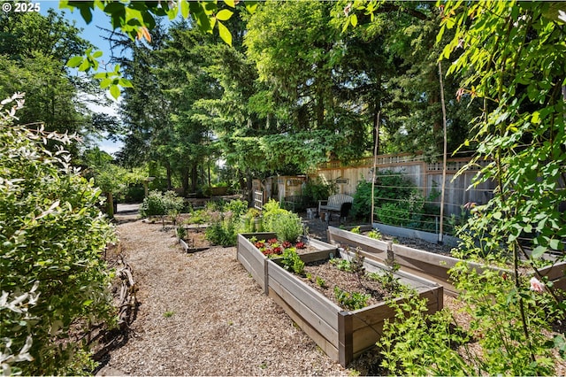 6438 SW Barnes Rd, Portland, OR 97221 - view of yard with a vegetable garden