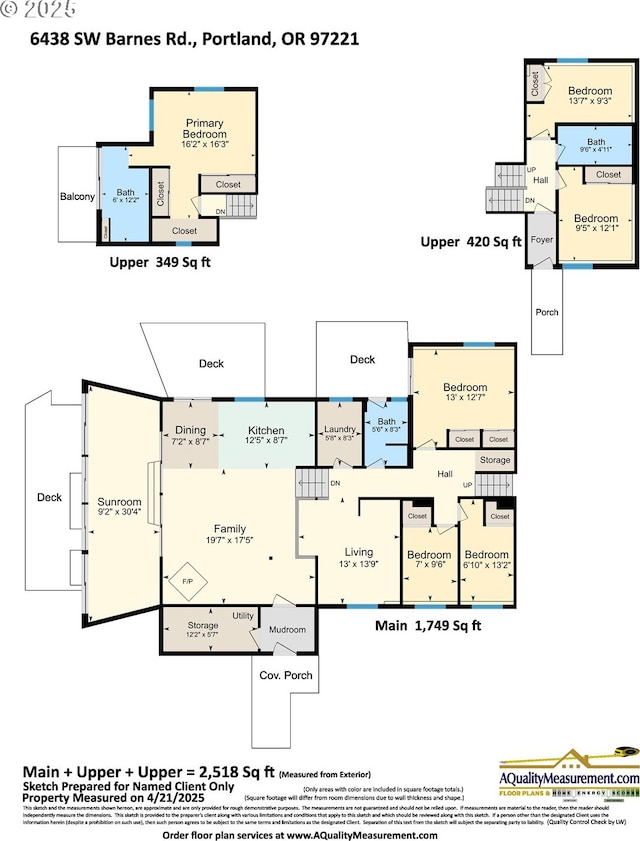 6438 SW Barnes Rd, Portland, OR 97221 - home floor plan