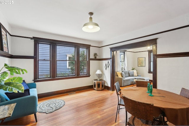 4121 N Albina Ave, Portland, OR 97217 - living area with wood finished floors and baseboards