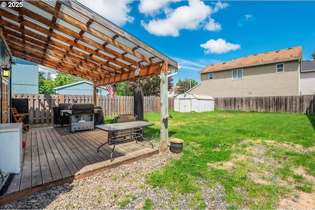 3977 SE Salquist Rd, Gresham, OR 97080 - view of yard with a deck and a pergola