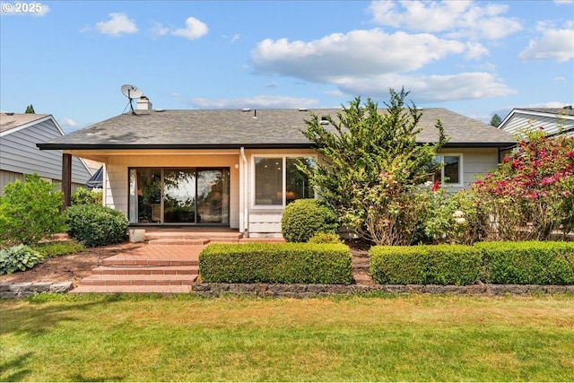 10620 SW Highland Dr, Portland, OR 97224 - back of property featuring a yard and roof with shingles