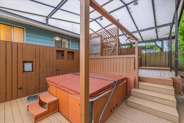 12208 SE 38th Ave, Milwaukie, OR 97222 - wooden terrace with a hot tub